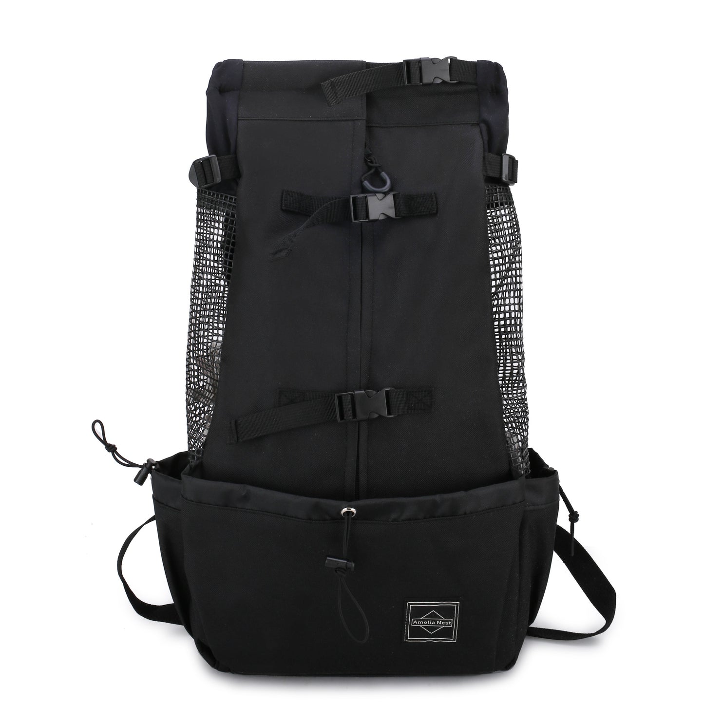WilderPaw SummitPack breathable dog carry backpack in black