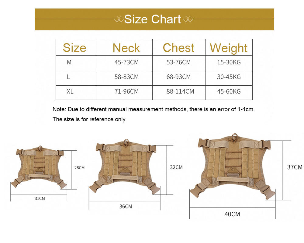 WilderPaw VentureVest - Outdoor hundevest Sort