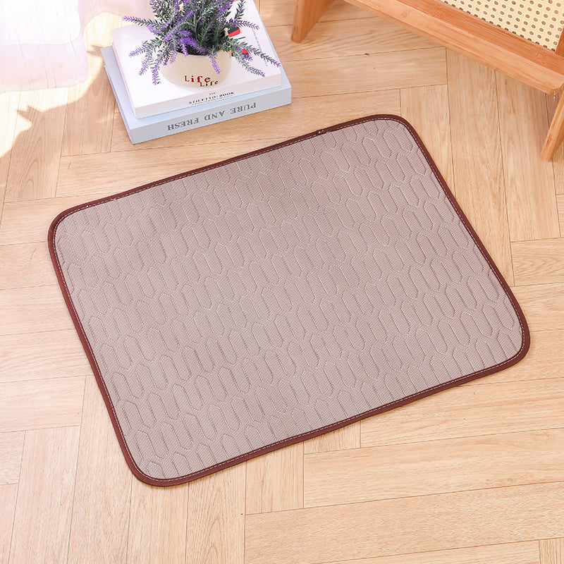 WilderPaw BreezeLounge - Refreshing Dog Mat Sky Blue Ice Silk Mat