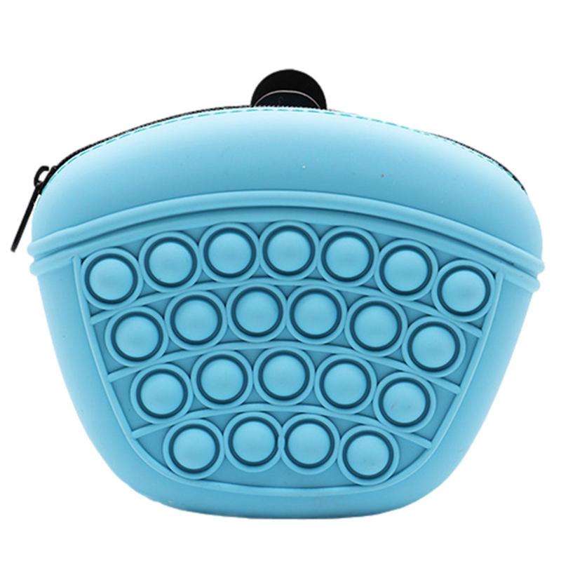 WilderPaw TrailPouch silicone dog treat pouch in blue