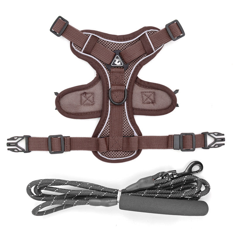 WilderPaw StrideVest - Harness Lead Green 1.5m flat rope