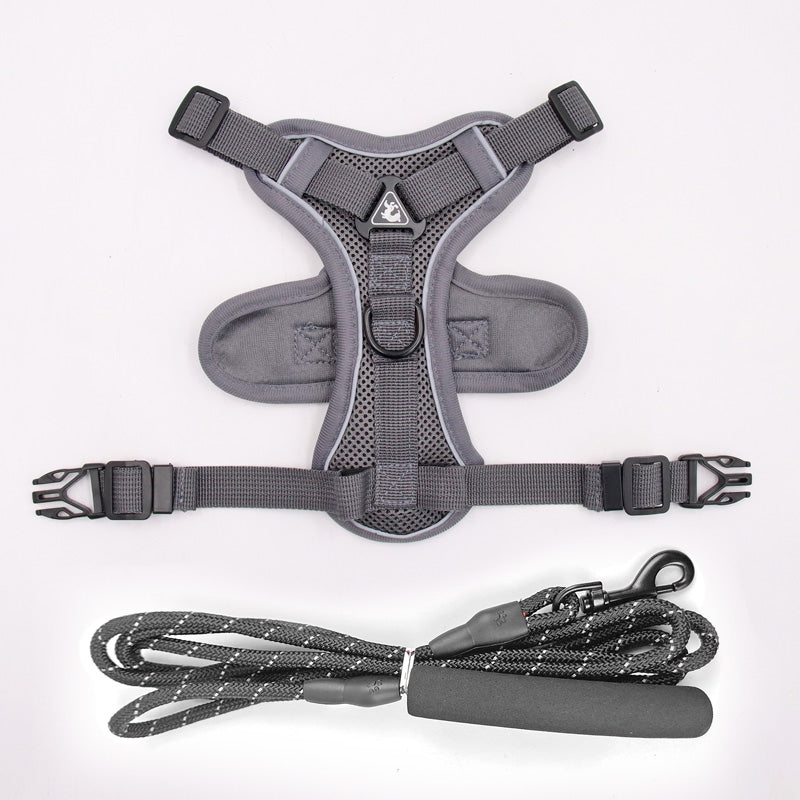 WilderPaw StrideVest - Harness Lead Green 1.5m flat rope