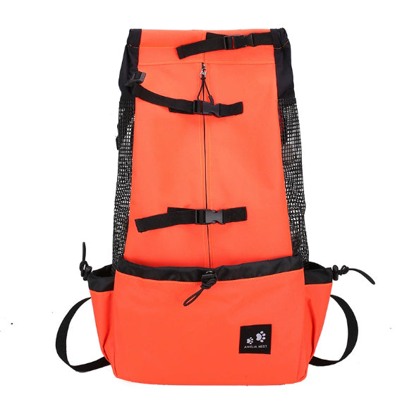 WilderPaw SummitPack dog carry backpack in orange