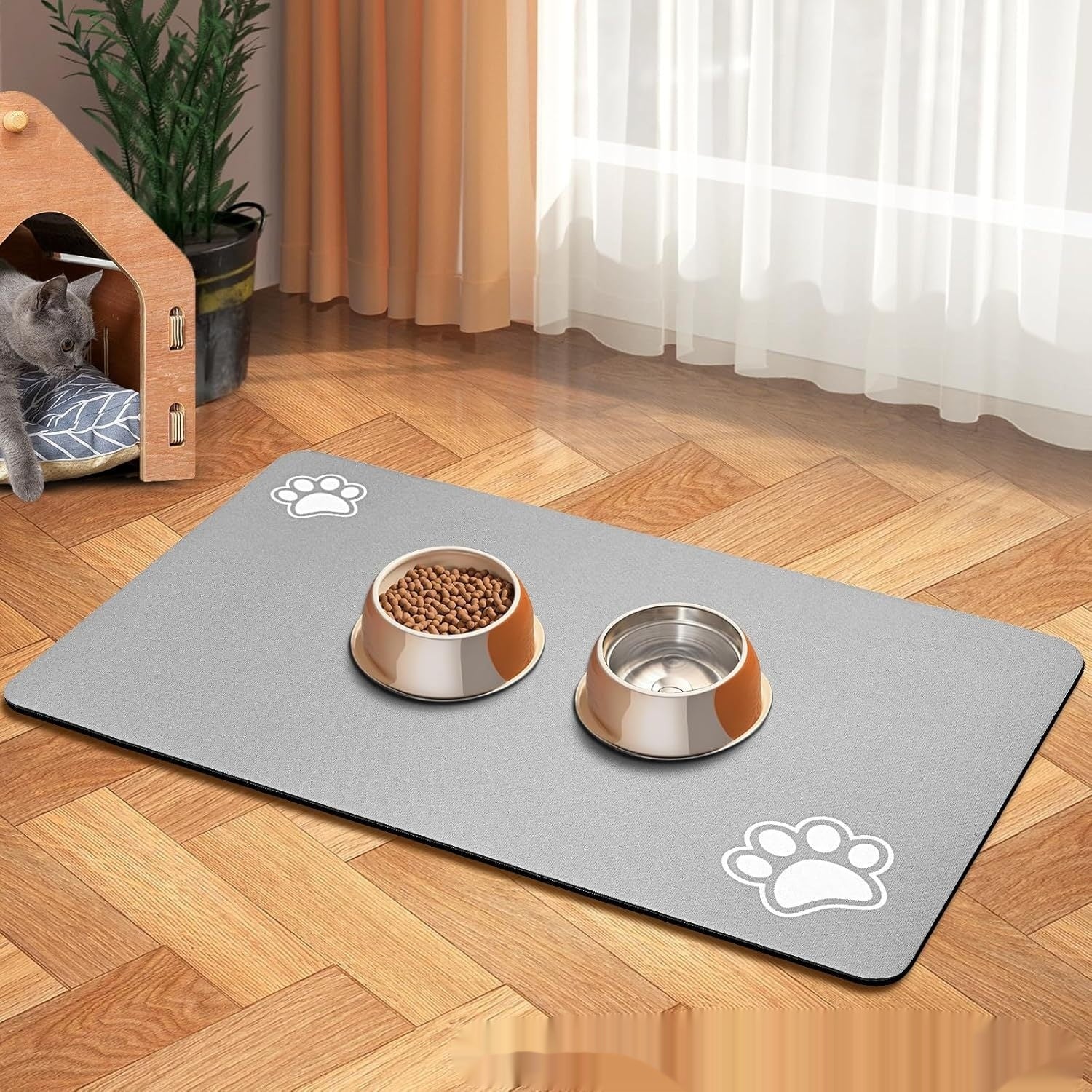 WilderPaw MessMat absorbent anti-slip dog feeding mat