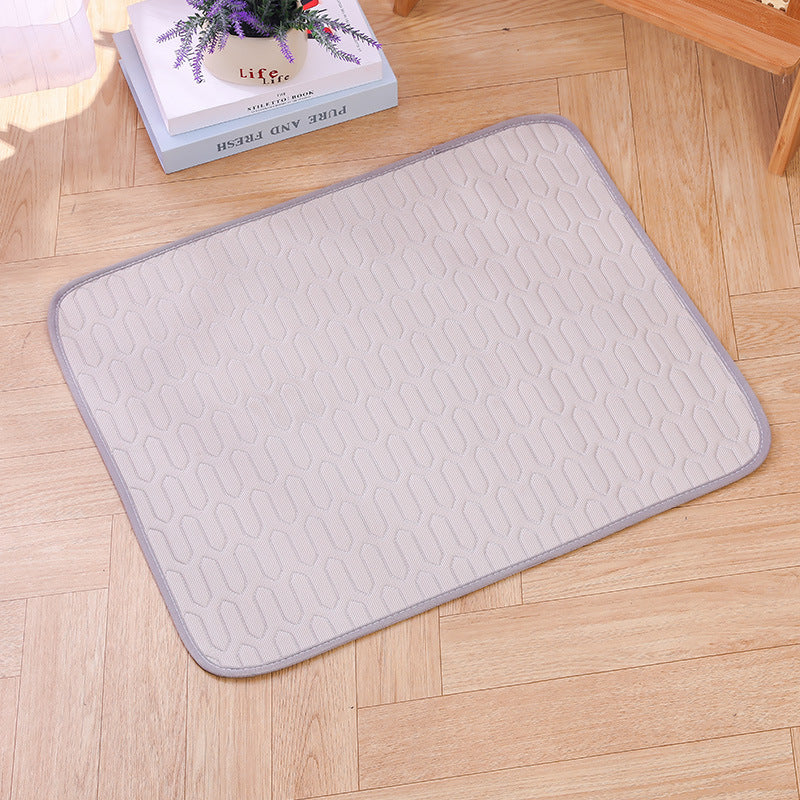 WilderPaw BreezeLounge - Refreshing Dog Mat Sky Blue Ice Silk Mat