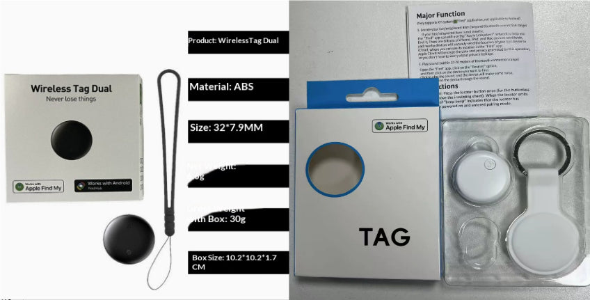 WilderPaw VentureWrap - Adventure Tag Holder Black