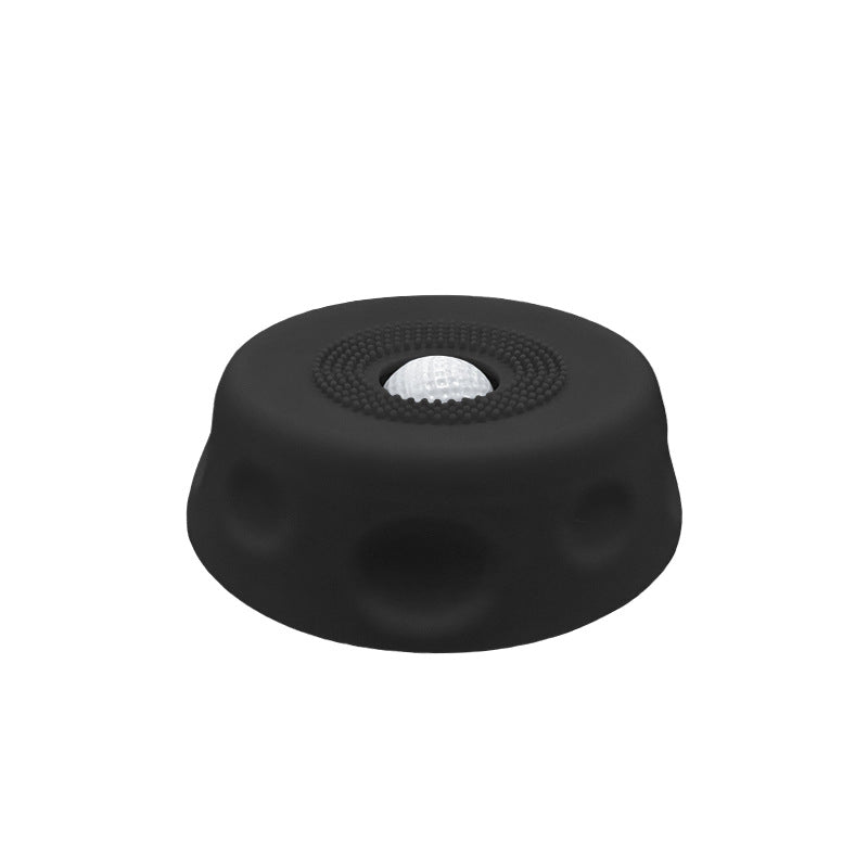 WilderPaw LickWell silicone slow-feed lick bowl with rolling ball in black