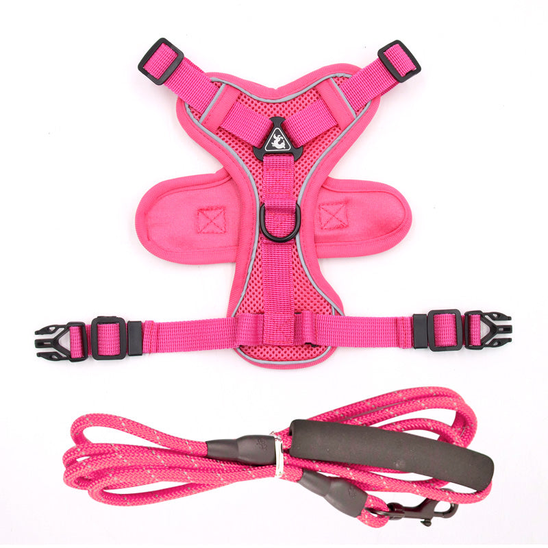 WilderPaw StrideVest - Harness Lead Green 1.5m flat rope