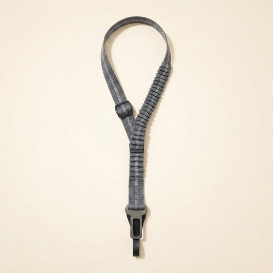 WilderPaw SafeRide reflective dog car seatbelt in dark grey