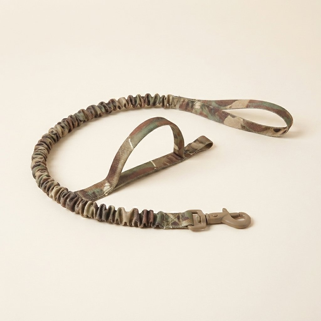 WilderPaw TrailLeash bungee dog leash with two handles in camo