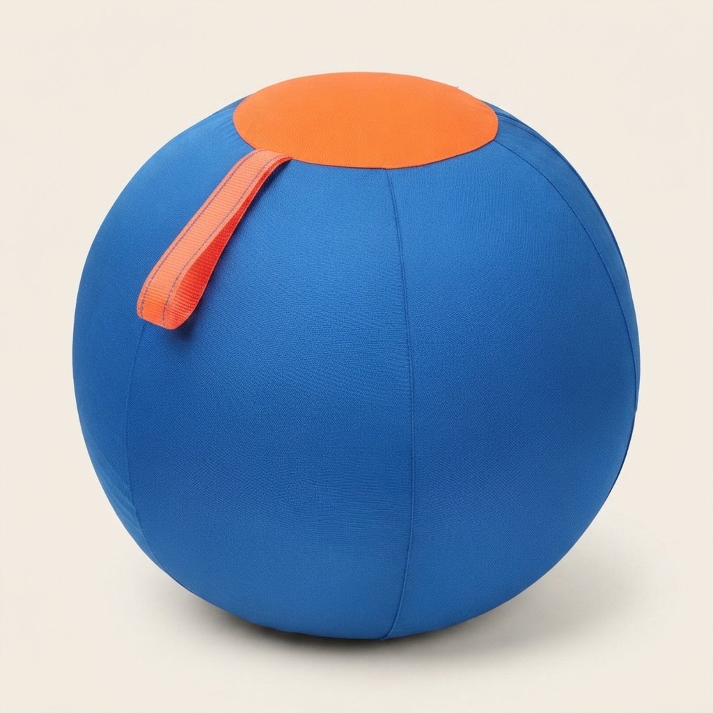 WilderPaw Romp inflatable herding play ball for dogs in blue